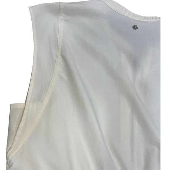 Calia Soft Utility Romper Shorts  Sleeveless Lightweight Cream size XL Relaxed - Picture 13 of 16